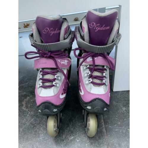 Meisjes Skeelers maat 30-33 roze/grijs/zwart