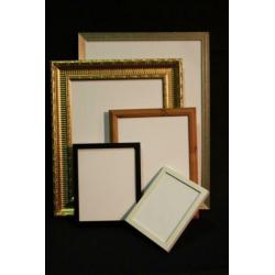 Set 5 ingelijste canvasdoeken