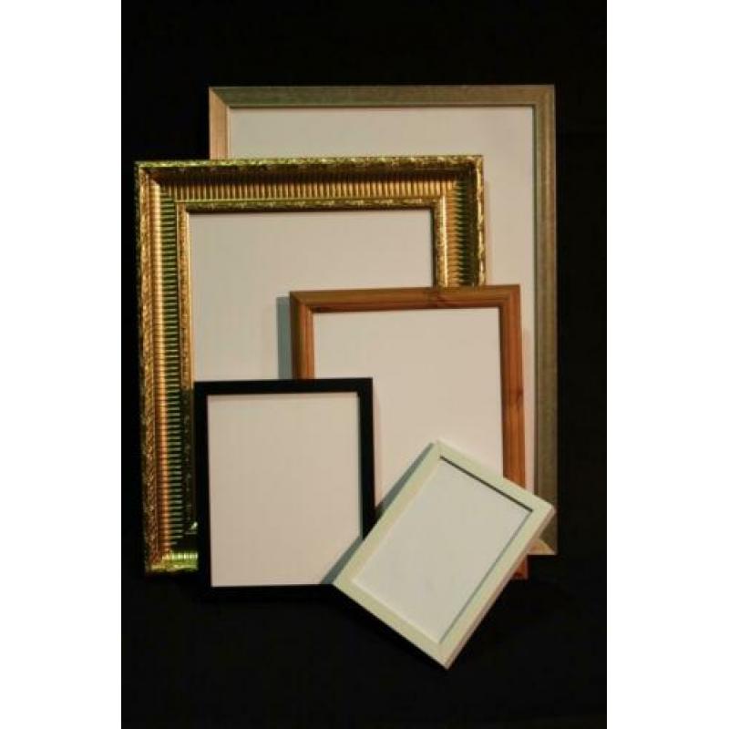 Set 5 ingelijste canvasdoeken