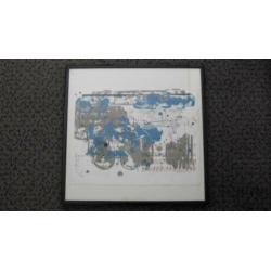 SAM MIDDLETON ; grote gesigneerde litho, ingelijst