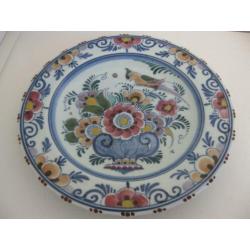 Wandbordje. Delft Polychrome Holland. Handpainted.