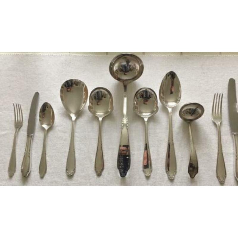 Gero bestek 454 zilver compl 6 pers incl VISBESTEK vd??Tafel