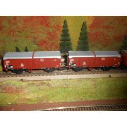 Marklin 4619 2x en 41339 2x. Schuifdakwagons 4x.