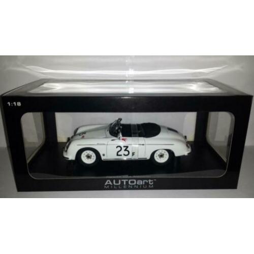 Autoart schaal 1:18 witte Porsche 356 Speedster #23V nieuw