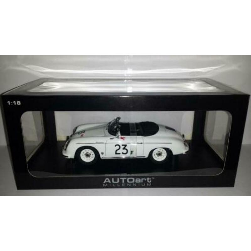 Autoart schaal 1:18 witte Porsche 356 Speedster #23V nieuw