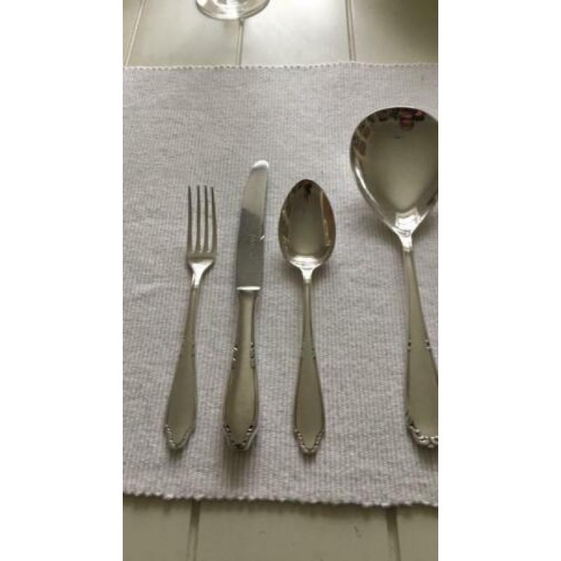 Gero bestek 454 zilver compl 6 pers incl VISBESTEK vd??Tafel