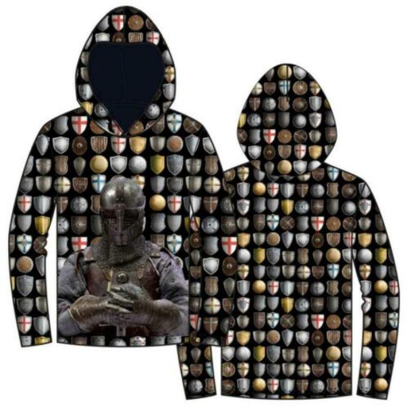 Trui/shirt/hoodie met ridder maat 122