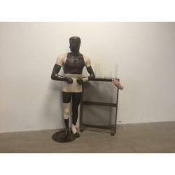 Franse '50’s reclame mannequin van ”GIBAUD” sport bandages