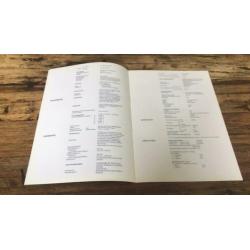 Lancia folder met technische gegevens