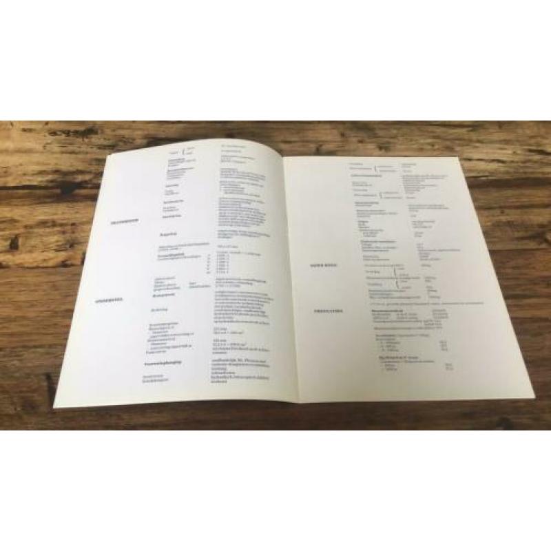 Lancia folder met technische gegevens