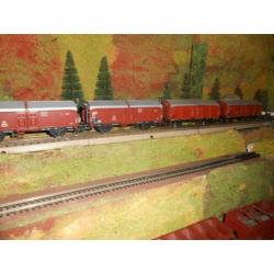 Marklin 4619 2x en 41339 2x. Schuifdakwagons 4x.