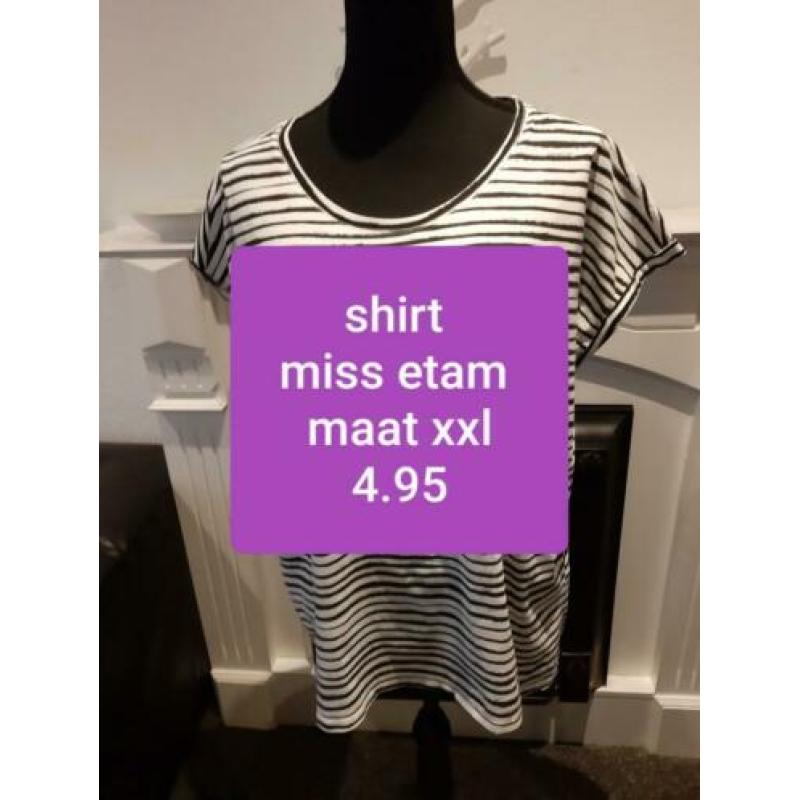 Shirt miss etam maat xxl
