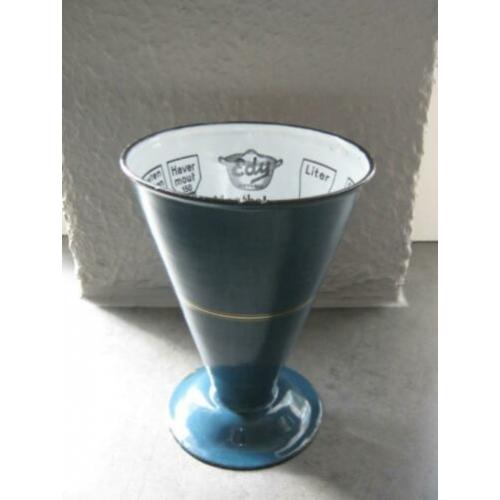 petrol blauw EDY maatbeker met bies