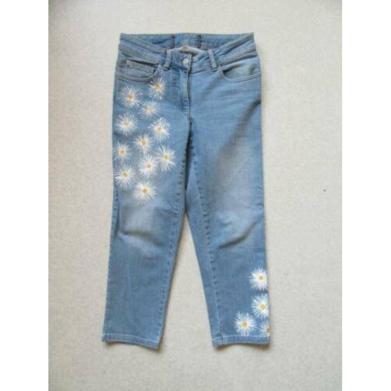 T40 NIEUW!! driekwart jeans broek MADELEINE blauw maat 36