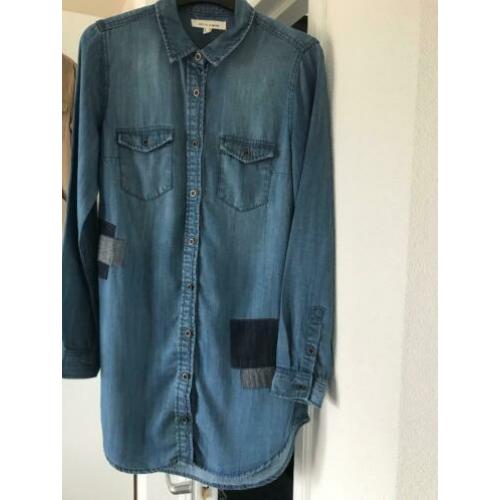 Mooie jeans achtige blouse/ tuniek maat xs merk Life in Prog