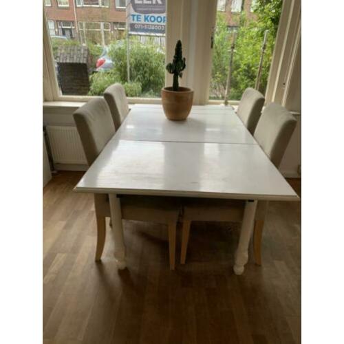 Eettafel met 4 stoelen hendriksdal ikea
