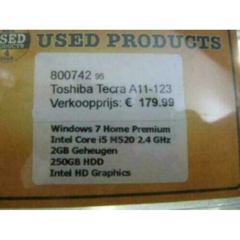 Toshiba Tecra A11-123 Laptop *800742*