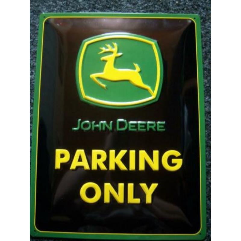 John Deere tractor foto reclamebord van metaal verticaal