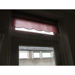 3x rolgordijnen bordeau rood (nummer 4397)