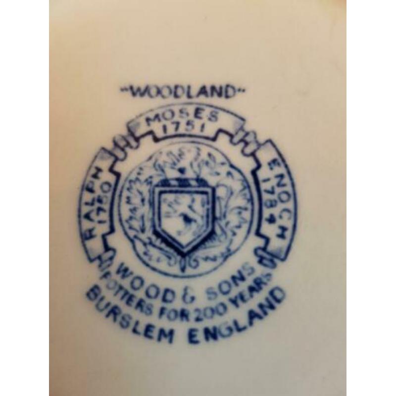 Oude bier pul " Woodland " Burslem Engeland