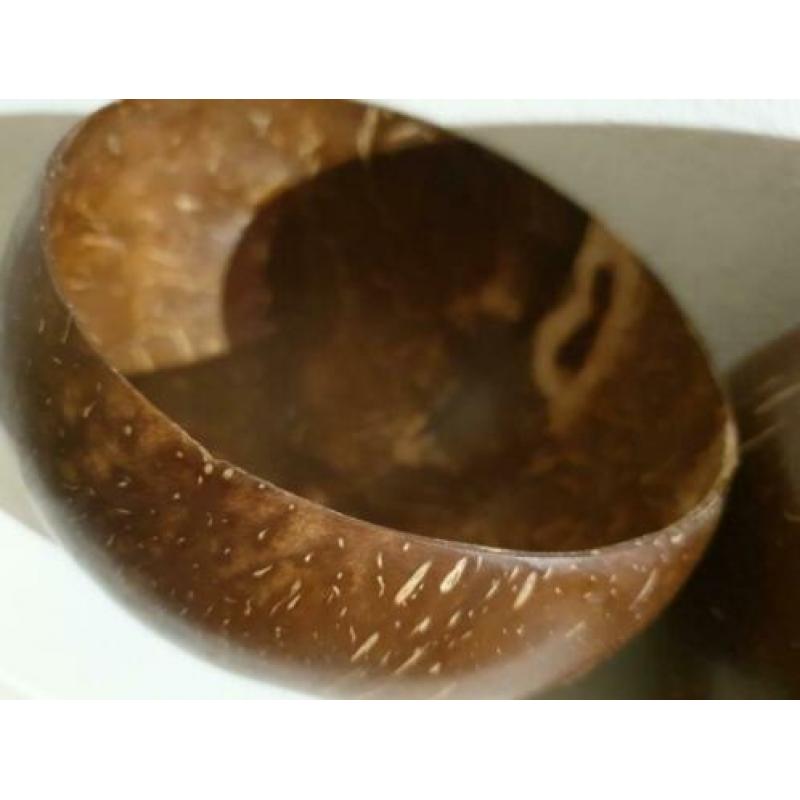 coconut bowls houten kom uit Bali 6 stuks
