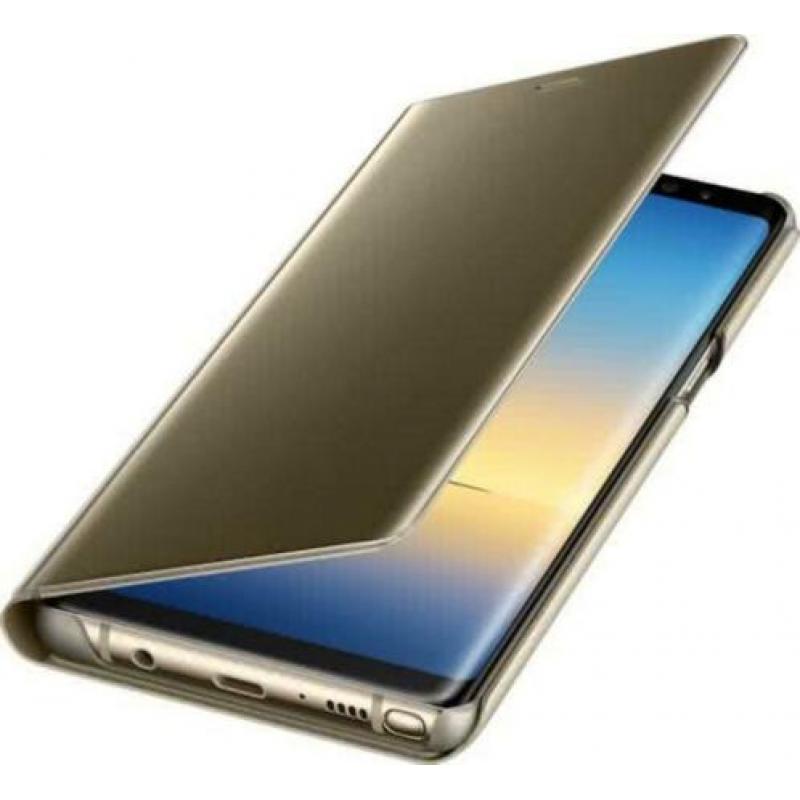 Clear View Stand Cover Set voor Galaxy Note 8 _ Goud