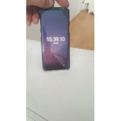 Samsung Galaxy S8 met hoesje werkt perfect 64 gb