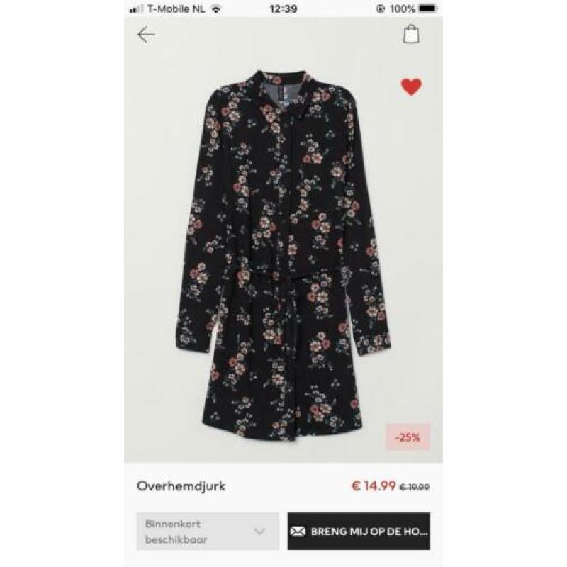 Nieuwe overhemdjurk H&M