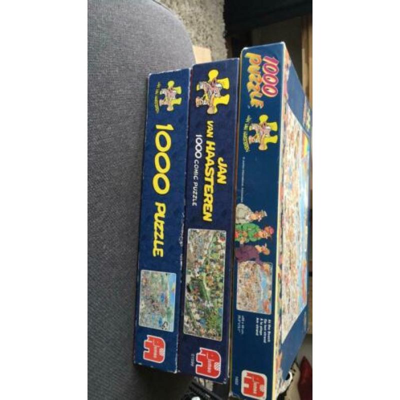 3 Jan van Haasteren puzzels 1000stk