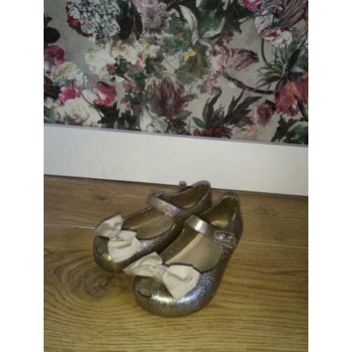 Meisje schoen sandaal maat 27 glitter goud!! // Mini Melissa