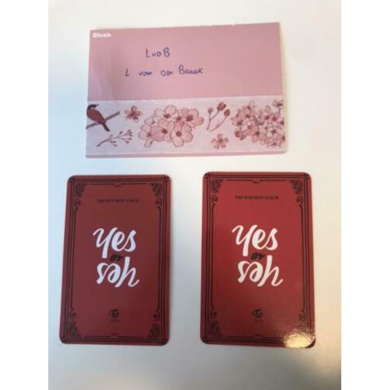 TWICE k-pop photocards YES OR YES
