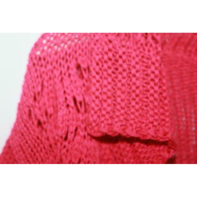 Donkerroze vest van Essentiel Antwerp maat 116 (3711)
