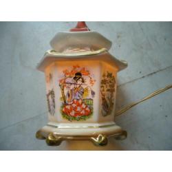 Puntgave antieke Chinees porceleinen parfumlamp.