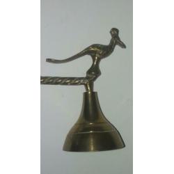 Prachtige antieke koperen kaarsendover, vogel decoratie 32cm