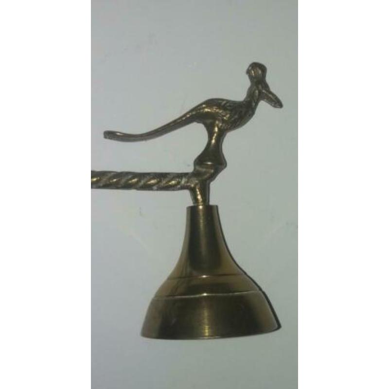 Prachtige antieke koperen kaarsendover, vogel decoratie 32cm