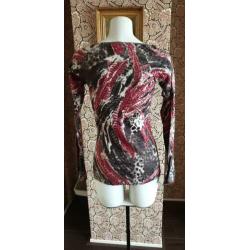 NETTE rood bruine ISLA IBIZA top mt S 36, topje bruin, rode