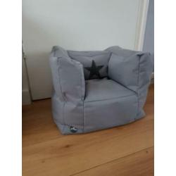 Jollein kinderfauteuil kinder zitzak Faded Star Grey