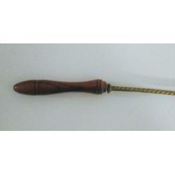 Prachtige antieke koperen kaarsendover, vogel decoratie 32cm
