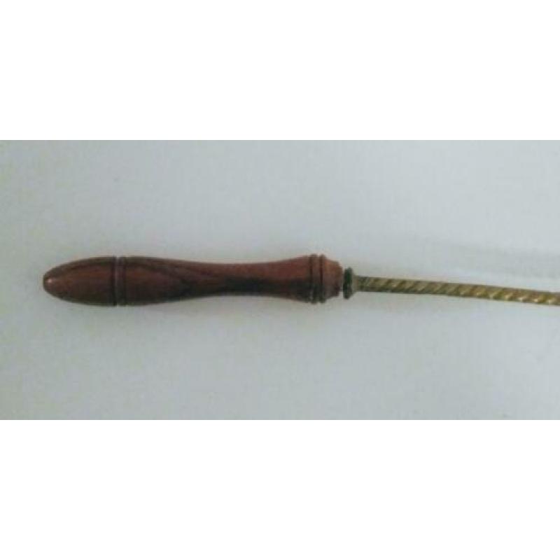 Prachtige antieke koperen kaarsendover, vogel decoratie 32cm