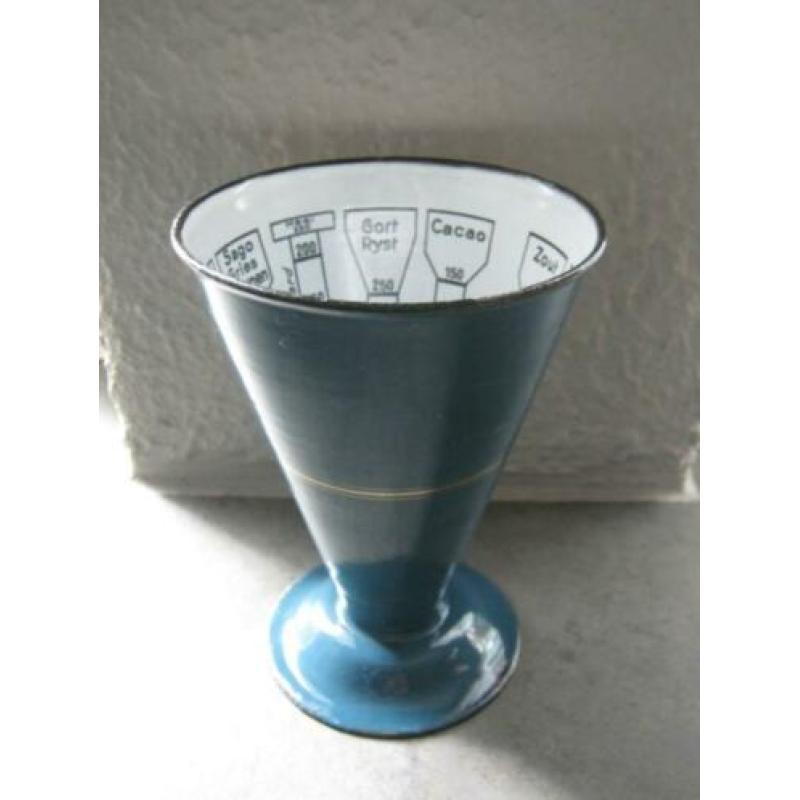 petrol blauw EDY maatbeker met bies