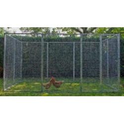 Kippenren B=360 x D=180 x H= 180 cm gegalvaniseerd