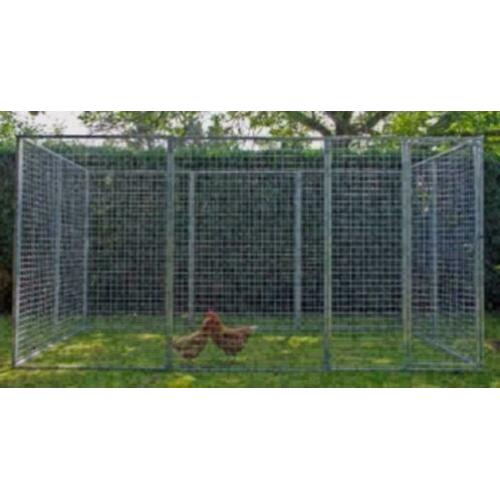 Kippenren B=360 x D=180 x H= 180 cm gegalvaniseerd