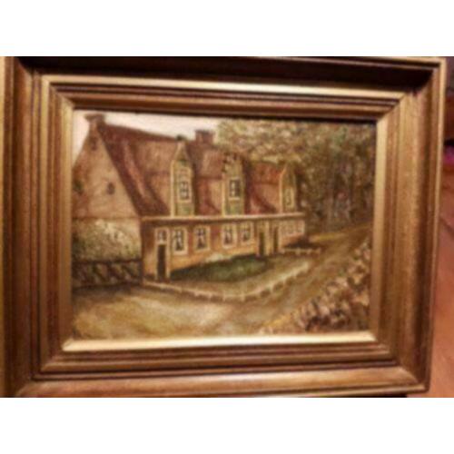 Olieverf op doek schilderij de Kapberg Egmond Fischer