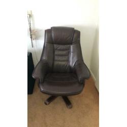 Lederen fauteuil
