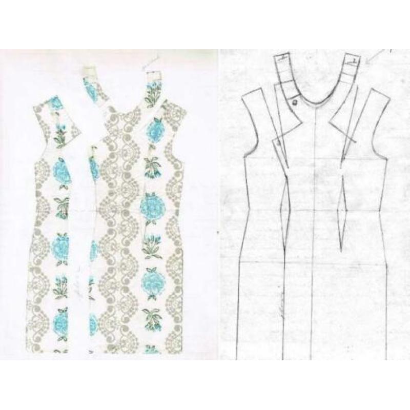 Vintage kunststof bloem knopen nr U266 blauw
