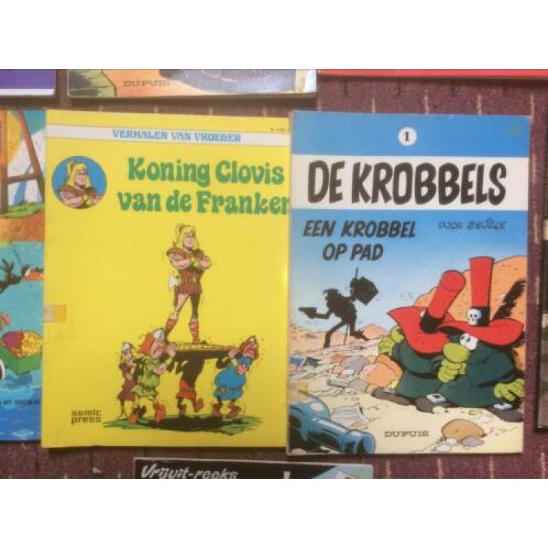 Stripboeken stapel van 19 diverse strips