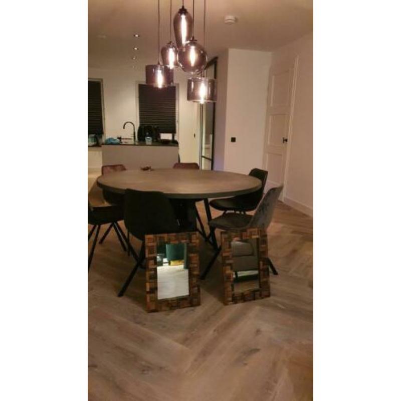 Troubadour  houten  spiegels 2x. Zo goed als nieuw.
