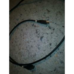 Diverse kabels. Scart. Hdmi. Tv. Internet