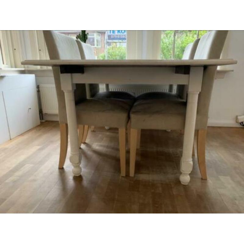 Eettafel met 4 stoelen hendriksdal ikea