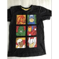 Maat 134/140 - marvel - zwart met print